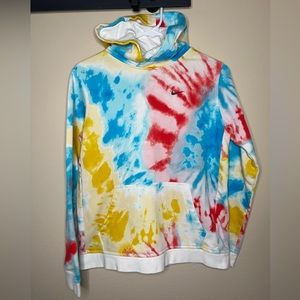 Nike Sportswear Big Kids' Unisex Tie-Dye Pullover Hoodie